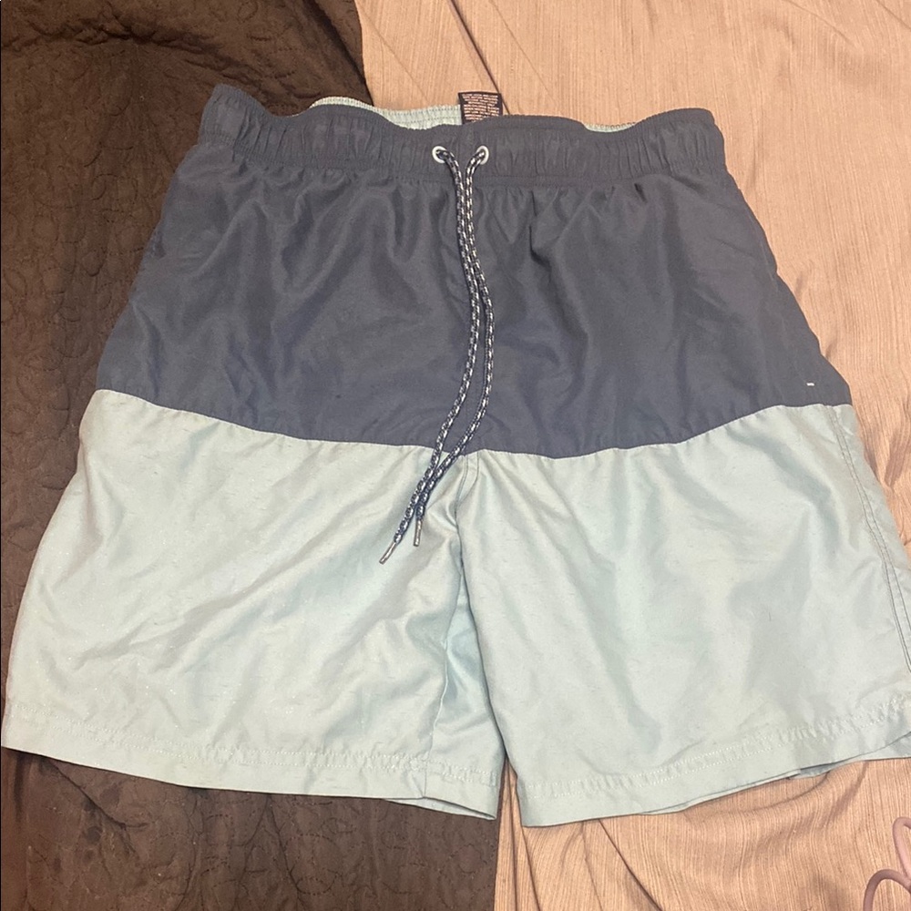 George Men's Swim Trunks - Dark Blue and Light blue